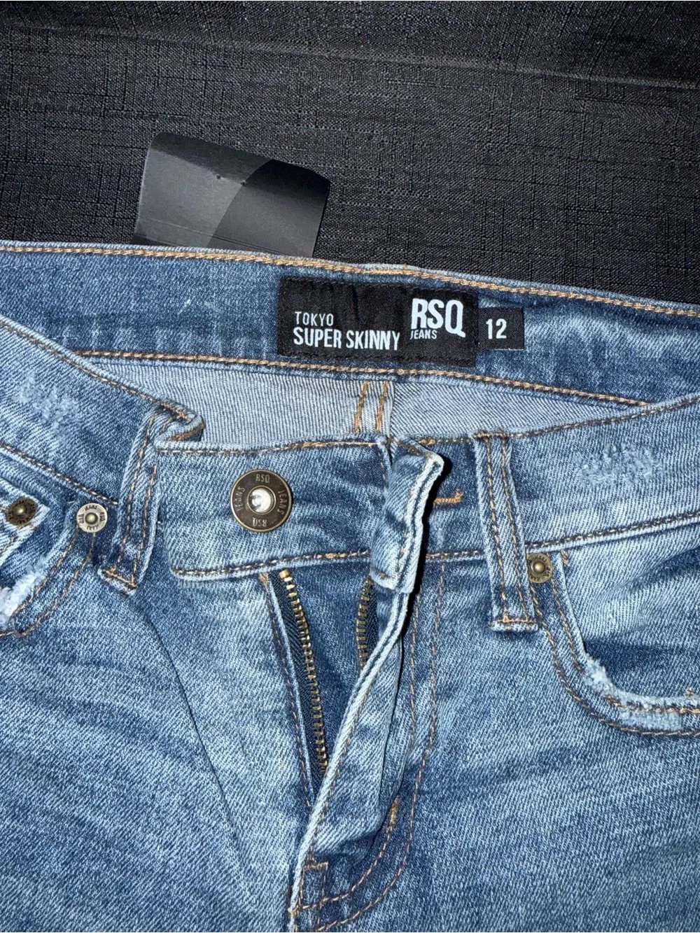RSQ Kids Light Blue Distressed Slim Jeans